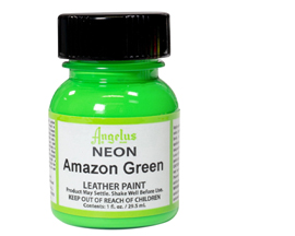 Angelus® Neon Amazon Green Leather Paint