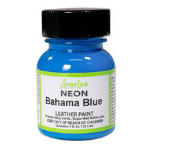 Angelus® Neon Bahama Blue Leather Paint