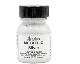 Angelus® Metallic Silver Leather Paint